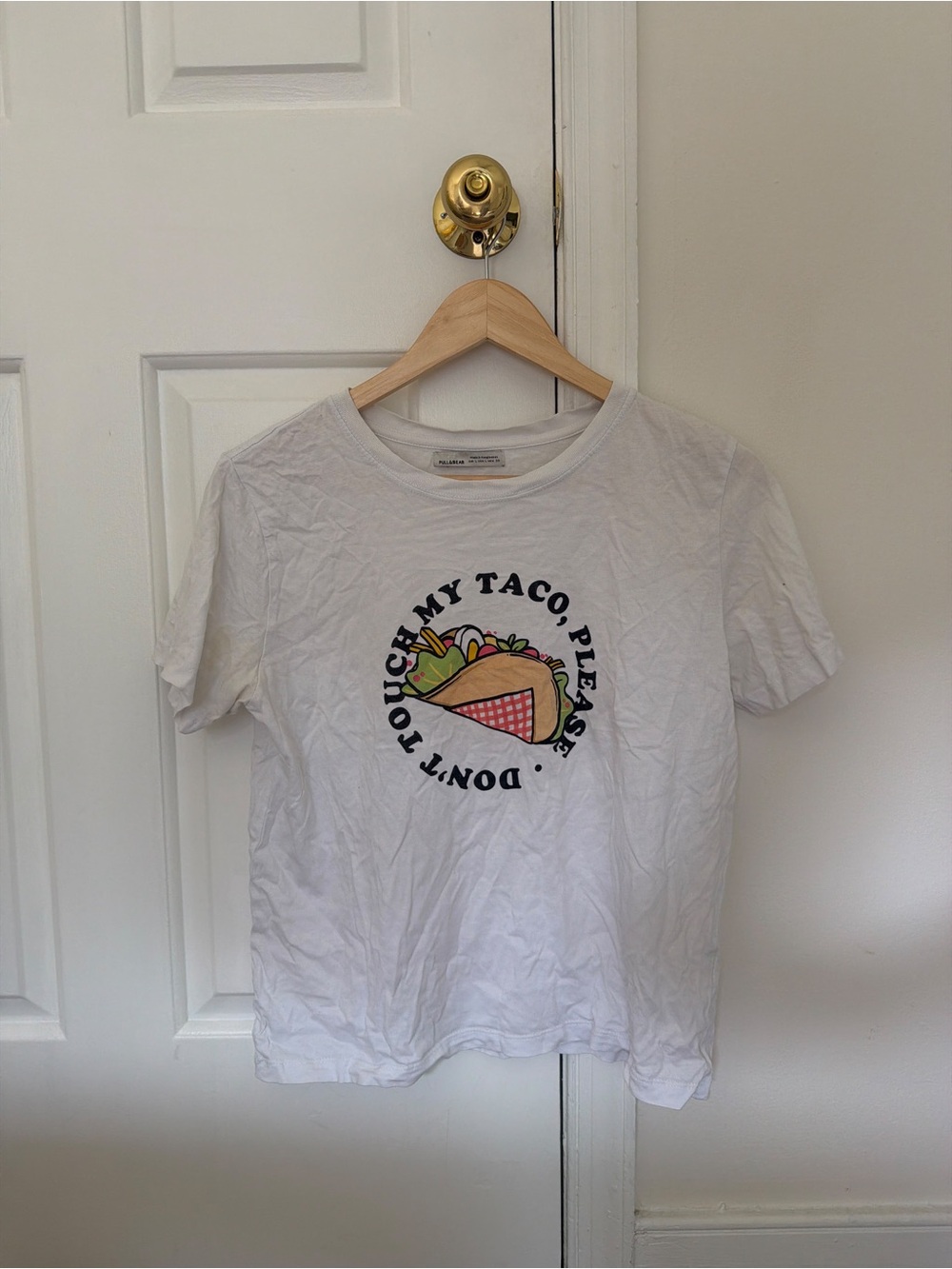 Graphic Taco Print White Women's Tee